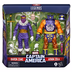 Marvel Legends Series Baron Zemo and Arnim Zola  Captain America Villains Comics Collectible 6-Inch Action Figures Amazon Exclusive