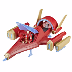 Marvel Avengers Epic Hero Series Iron Man Repulsor Blast Battle Jet, 4-Inch (10 cm) Vehicle & Action Figure Set