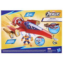 Marvel Avengers Epic Hero Series Iron Man Repulsor Blast Battle Jet, 4-Inch (10 cm) Vehicle & Action Figure Set - Additional view 5