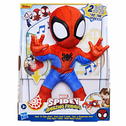 Marvel Spidey and His Amazing Friends Dance 'N Crawl Spidey, Interactive Plush Toy with Music & Sounds