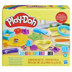 Play-Doh Numbers and Shapes Playset with 17 Tools & 20 Compound Sticks  Back to School Classroom Supplies  Kids Arts & Crafts  Preschool Toy