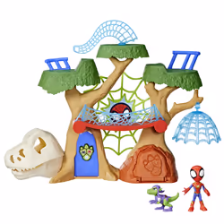 Marvel Spidey and His Amazing Friends Dino Webs Treehouse Playset, Action/Adventure, 3 yr(s), Multicolour, Plastic