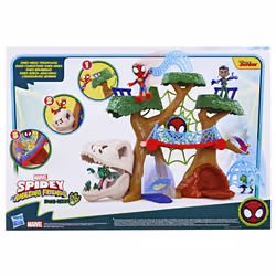 Marvel Spidey and His Amazing Friends Dino Webs Treehouse Playset - Additional view 5