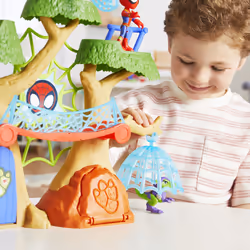 Marvel Spidey and His Amazing Friends Dino Webs Treehouse Playset - Additional view 7