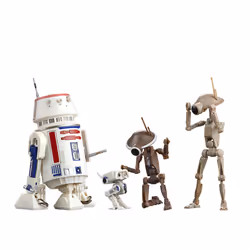 Star Wars The Black Series 4 Pack Collectible Figures: R5-D4 BD-72 and The Mandalorian Mechanical Droids