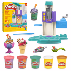 Play-Doh Rainbow Swirl Ice Cream Playset, Arts and Crafts Toys for Ages 3+ - Additional view 5