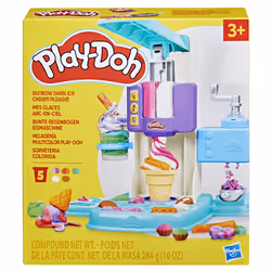 Play-Doh Rainbow Swirl Ice Cream Playset, Arts and Crafts Toys for Ages 3+ - Additional view 6