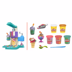 Play-Doh Rainbow Swirl Ice Cream Playset, Arts and Crafts Toys for Ages 3+ - Additional view 8