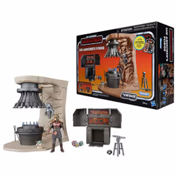 STAR WARS The Vintage Collection The Armorers Forge The Mandalorian 3.75 Inch Collectible Playset with Action Figure