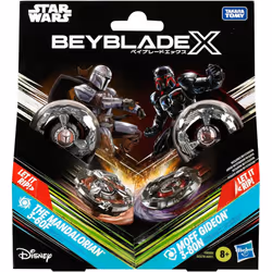 Beyblade X - The Mandalorian 3-60F (Attack) vs Moff Gideon 3-80N (Defense) Toy