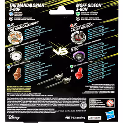 Beyblade X - The Mandalorian 3-60F (Attack) vs Moff Gideon 3-80N (Defense) Toy