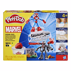 Play-Doh Marvel Spider-Man Launch & Slice Battle Playset with 2 Action Figures, Ages 4+ - Additional view 4