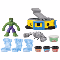 Play-Doh Marvel Hulk Smash & Squish Playset with Hulk Action Figure, Ages 4+, Action/Adventure, 4 yr(s), Multicolour