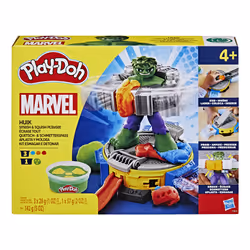 Play-Doh Marvel Hulk Smash & Squish Playset with Hulk Action Figure, Ages 4+