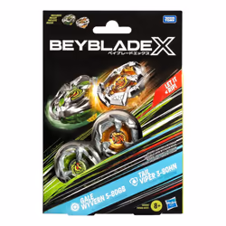 Beyblade X - Gale Wyvern 5-80GB (Stamina) & Tail Viper 3-80HN (Defense) Kids Toy