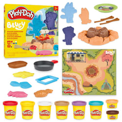 Play-Doh Bluey Goes Camping Playset with Campfire Themed Tools  Kids Arts and Crafts Toys for Girls and Boys 3 Years & Up