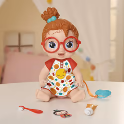 Baby Alive Lil Dreamer Dottie Doodle Sleepy Baby Doll Set  Red Hair  Fun Sleepover Theme  Preschool Toys for Girls & Boys 3 Years & Up