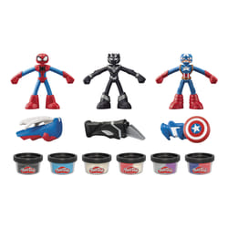 Play-Doh Marvel Hero Adventure Playset with 3 Action Figures and Accessories, 4+