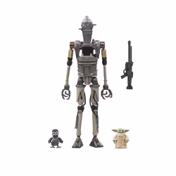 STAR WARS The Vintage Collection IG-12 Grogu & Anzellan Deluxe The Mandalorian 3.75 Inch Collectible Action Figure 3-Pack