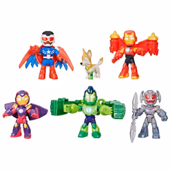 Marvel Iron Man and his Awesome Friends Armored-Up Avengers Pack Action Figure Set, 3 yr(s), Multicolour