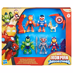 Marvel Iron Man and his Awesome Friends Armored-Up Avengers Pack Action Figure Set - Additional view 5