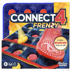 Hasbro Gaming Connect 4 Frenzy Game | Bounce Discs 4 The Win | Family Party Games for Kids  Teens  and Adults | Ages 8+ | 2 t ...