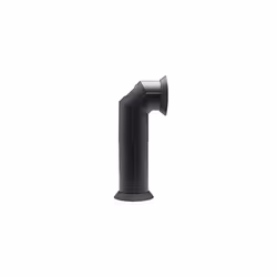 Dimplex Stove Pipe, Matte Black Plastic Flue Pipe Accessory for Electric Fires, with Straight or Angled Options