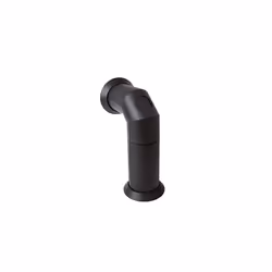 Dimplex Stove Pipe, Matte Black Plastic Flue Pipe Accessory for Electric Fires, with Straight or Angled Options