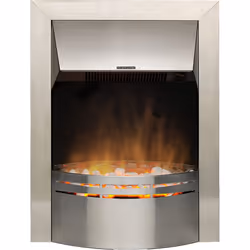 Dimplex DKT20 Dakota Electric Inset Fire with Optiflame Effect, 2 kW, 230 W, Stainless Steel