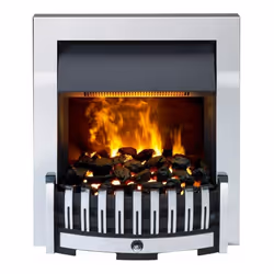 DIMPLEX Danville CHROME Optimyst Inset Electric Fire 2KW HEATER REMOTE MODERN