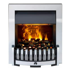 DIMPLEX Danville CHROME Optimyst Inset Electric Fire 2KW HEATER REMOTE MODERN