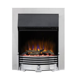 Dimplex Electric Fire Chrome Optiflame Fuel Bed 2kW Digital Thermostatic Fan