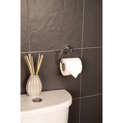 QM461141 Glue-Fix Worcester Toilet Roll Holder, Easy Fit No Drilling No Tools