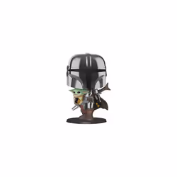49931 POP Star Wars:Mandalorian-10 Mandalorian (w/chrome armour) Collectible Toy, Multicolour & POP! Vinyl Star Wars: Mandalorian - The Child Yoda