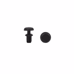 30pcs 4mm Black Plastic Rivets Push Type Panel Retainer Clip for Car
