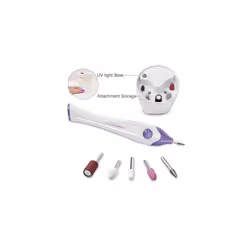 Manicure Pedicure Nail Files Set, Manicure Drill Set, 5 in 1 Portable Nail File Drill System for Salon-Quality Care of Hands and Feet at Home, Battery
