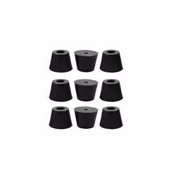 9pcs Rubber Feet Bumper Buffer Feet Furniture Cutting Board Electronic Scale Leg Pads Anti-slip with Metal Washer, D17x13xH13 ...