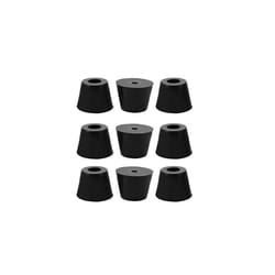 9pcs Rubber Feet Bumper Buffer Feet Furniture Cutting Board Electronic Scale Leg Pads Anti-slip with Metal Washer, D17x13xH13mm