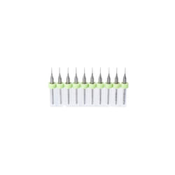 PCB Drill Bits 0.3mm Tungsten Carbide Rotary Tool Jewelry CNC Engraving Print Circuit Board Micro Drill Bits 1/8 Inch Shank 1 Set (10 Pcs)