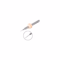 PCB Drill Bits 0.2mm Tungsten Carbide Rotary Tool Jewelry CNC Engraving Print Circuit Board Micro Drill Bits 1/8 Inch Shank 1 Set (10 Pcs)