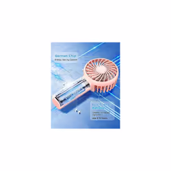 Mini Handheld Fan, Portable Personal Pocket Fan Lifetime Service Powerful Wind 3 Speeds with Lanyard and Detachable Base Cooling Desk Fan for Kids