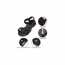Lawn Aerator Shoes with Stainless Steel Shovel, Free-Installation Aerating Shoes with Hook & Loop Straps, Heavy Duty Spiked Aerating Sandals, One-Size