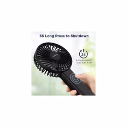Handheld Fan, Portable USB Fan [Powerful Wind & Quick Cool] Up to 17H 4 Speeds Personal Fan with One Touch Power Off Rechargeable Battery Foldable