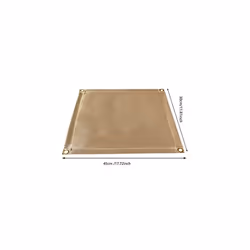 45x30cm Fire Proof Mat |Charcoal BBQ Mat | Grill Mat | Flame Retardant Cloth for Protect Deck/Patio/Grass/Wood | Foldable and Easy Carry to