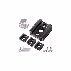 Cold Shoe Mount Adapter, Cold Shoe Bracket with 1/4" Thread, Compatible with SmallRig DSLR Camera Cage Microphone LED Light M ...