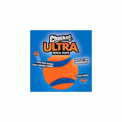 Ultra Ball Dog Toy, Durable High Bounce Floating Rubber Dog Ball, Launcher Compatible Toy For Dogs, 2 Pack, Small
