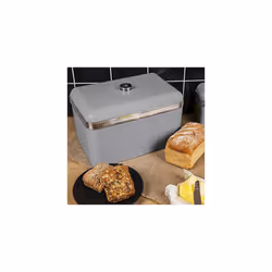 SWKA1010GRN Retro Bread Bin, Metal, Grey, 18 Litre Storage Capacity