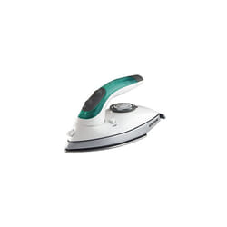 Tuscan Travel Iron | Clothes Steam Iron | 1100W Dual Voltage | White/Green | TUSCANIRON1PKB4