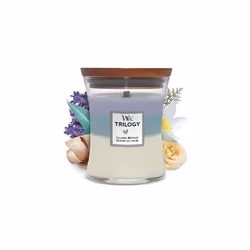 Medium Hourglass Trilogy Scented Candle | Calming Retreat | with Crackling Wick | Burn Time: Up to 60 Hours, Calming Retreat