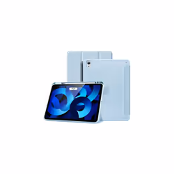 Case for iPad Air 5 Gen 2022/4 Gen 2020 10.9 Inch, TPU Shockproof Border and Translucent PC Frosted Back Case Cover Protectiv ...